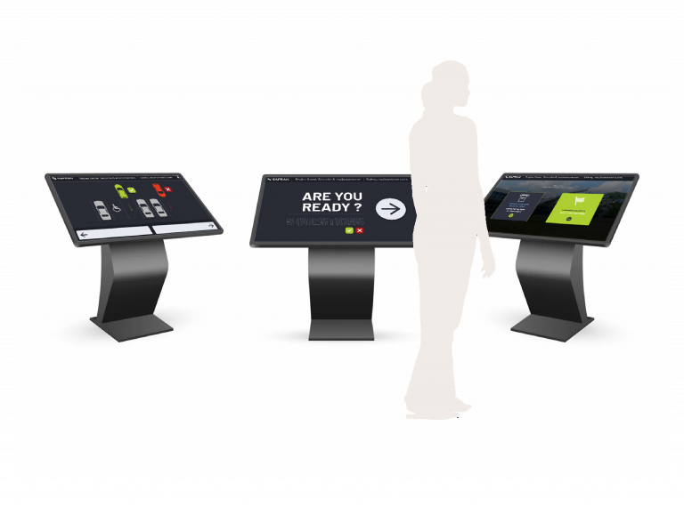 design graphic interface borne tactile safran